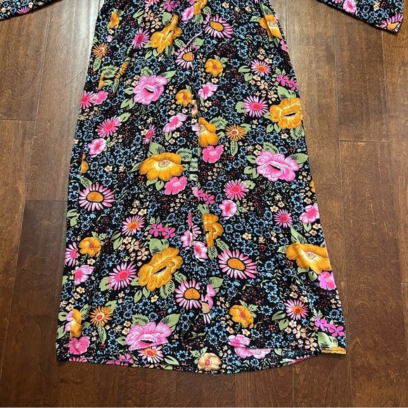 XIX Palms Sausalita Kimono Dress, White Lotus, Resort Wear, Floral, Size OS - Picture 5 of 16